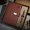 oly-5f404fde46f00254166808f415feb4c8 Wholesale Cross Pattern Buckle Notebook Gift Set Business Promotional Gift for Office