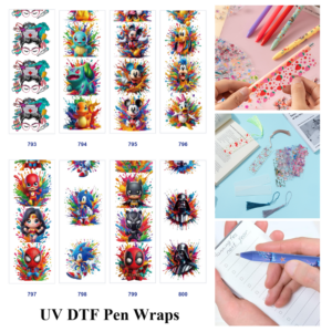 oly-5f8230cd0c8168485aa1e48d2f54c85e Wholesale 2/8/16pcs Color Splash Cartoon Hero & Character Art Print Pen and Bookmark Stickers UV DTF Wraps OLY Exclusive
