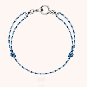 Blue and black (silver) bracelet