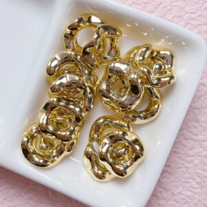 15-gold / Size is about 16mm, inner ring is 6.5mm
