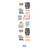 Wholesale 2/8/16pcs Sweet Dessert Fruit Heart & Holiday Text Print Pen and Bookmark Stickers UV DTF Wraps OLY Exclusive