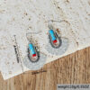 Wholesale Retro Turquoise Drop Earrings For Women Alloy Geometric Jewelry Trendy Boutique Resale Gift