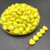 oly-60e4fc6cbd717bbd1e4f7b54822a9897 Wholesale 10mm Acrylic Love Shape Loose Beads for DIY Jewelry Making Yellow 50pcs