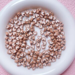 09-coffee color / Size is about 8mm, hole diameter is about 1.8mm