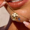 oly-6110485cc9cc5b55193945471f04599e Wholesale Retro Copper Teardrop Crystal Tassel Necklace Gradient Design Stylish Jewelry Accessory