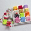 Wholesale Trendy Acrylic Playing Card Straight Hole Loose Beads DIY Phone Charm Keychain Craft Supply Mixed Colors