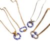 oly-615629b3ce3550c984caae40d88327be Wholesale 18K Gold Plated Stainless Steel Blue White Porcelain Pattern Necklace Stylish Jewelry Accessory For Women Boutique Resale
