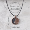 oly-616a72abf134a8b64fd8fb90772d0a42 Wholesale Retro Tai Chi Bagua Yin Yang Alloy Necklace Stylish Vintage Bronze Finish Fashion Accessory For Resale