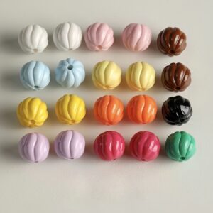oly-617c36e0994cc3006f15b69ed067de93 Wholesale Trendy Red Acrylic Pumpkin Beads for DIY Jewelry Phone Charm Keychain Accessory