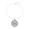Wholesale Ancient Silver Zinc Alloy Flower Pendant Choker Necklace Fashion Accessory For Gift Boutique Resale