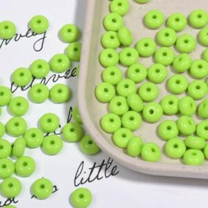 09-fruit Green / The size is about 8mm, and the aperture is about 1.8 (100 pcs/pack)