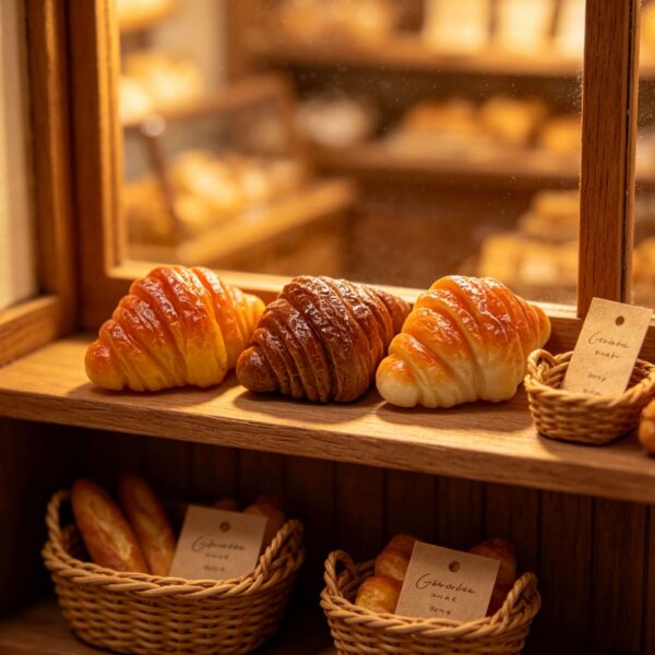 oly-61f55b7cf2e8bdbe8544075b01f3be1b Wholesale Resin Croissant Keychain Dollhouse Bakery Decor DIY Charm Trendy Fashion Accessory Gift