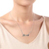 oly-62038379879df7774a3c03a4a7734abf Wholesale Retro Love Letter Pendant Necklace Ancient Silver Alloy Choker Trendy Jewelry Accessory Gift For Women