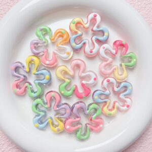 06-Random Color Mixing / The size is about 34*31mm, the aperture is about 2.4mm
