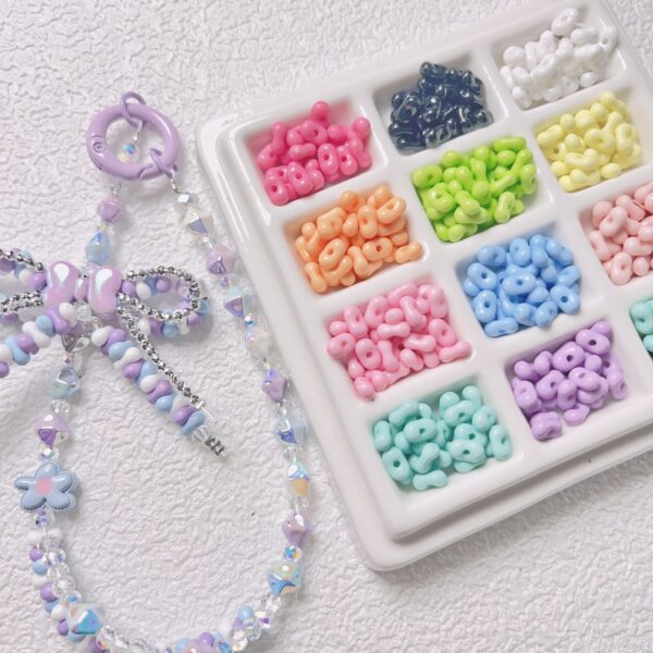 oly-6219575fa947d185bc83ff022e3d9205 Wholesale Acrylic Peanut Shape Loose Beads for DIY Jewelry Making Bag Charms Necklace Craft Supplies