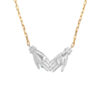 Wholesale Evil Eye Reversible Collarbone Necklace Electroplating Copper Fashion Accessory Gift Boutique Style