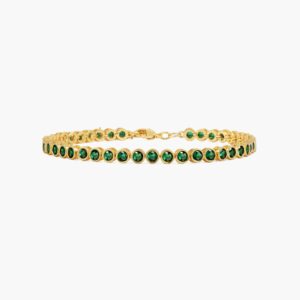 Green diamond bracelet