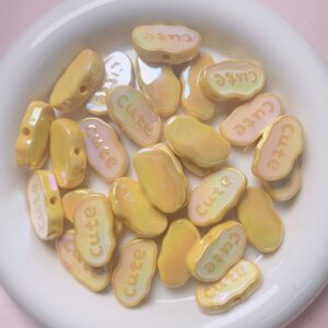 06-light yellow / Size is about 15 * 26mm, aperture is about 2.8mm