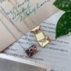 Wholesale Tone Copper Material Diamond Inlay Process I Love You Heart Envelope Locket Necklace Fashion Jewelry Accessory Valentine S Day Gift Boutique Resale