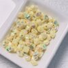 Wholesale Starfruit Acrylic Loose Beads, Yellow UV Electroplated Straight Hole, DIY Phone Charm Craft Supply
