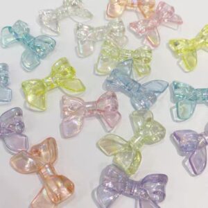 oly-631c55bd36702de5e66d1f2266ea637a Wholesale Japanese Style Iridescent Bow Loose Beads for DIY Hair Accessories, Earrings, Necklace Making, Boutique Jewelry Craft Supply