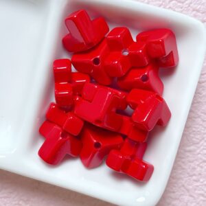 09-red / Size is about 12mm, hole diameter is about 2.6mm