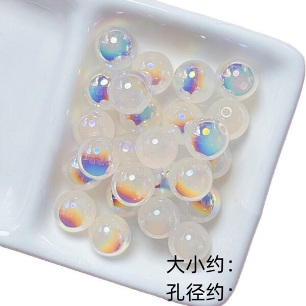oly-63c23d94da1516d9508ac65b5befb934 Wholesale Baroque Imitation Pearl Beads, Iridescent Pink White, DIY Jewelry Making Supplies, Fashion Accessory, Boutique Resale