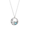oly-63ceb8be5fee08a80a9fa25c9ab16ad7 Wholesale Antique Silver Zinc Alloy Leaf Round Necklace Chinese Retro Turquoise Accent Women S Fashion Jewelry For Boutique Resale