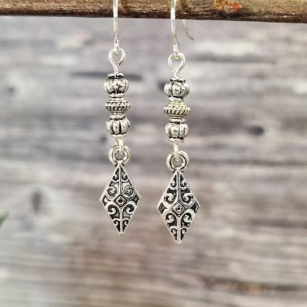 Wholesale Retro Bohemian Pendant Earrings Geometric Design Boutique Resale Women S Jewelry