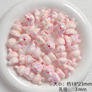 05-pink rabbit / Sold by the piece
