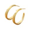 oly-644efb3566329ae6d307fe92c7dea265 Wholesale Oversized Matte Brushed Geometric Hoop Earrings Minimalist Fashion Jewelry Accessory For Party Boutique Resale