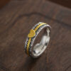 Wholesale Alloy Silver Tone Vintage Bohemian Heart Ring For Women Fashion Jewelry Gift