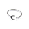 oly-647d7317841fbaf9284bc4107d1d9daa Wholesale Vintage Ginkgo Leaf Star Moon Adjustable Ring Zinc Alloy Unisex Jewelry Accessory For Gift And Boutique Resale
