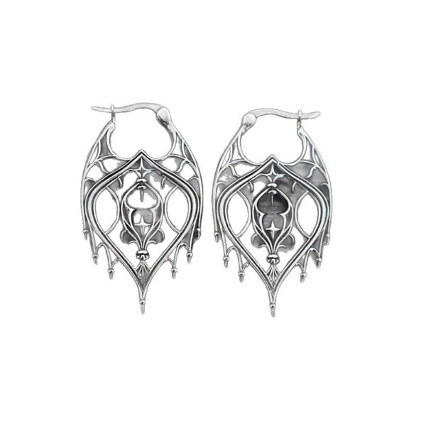 Wholesale Retro Bohemian Hollow Design Earrings For Women Silver Tone Zinc Alloy Boutique Jewelry Accessory