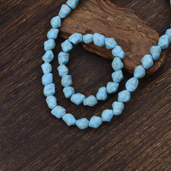 Wholesale Bohemian Turquoise Irregular Jewelry Set Bracelet Necklace Earrings Stylish Fashion Accessory For Women