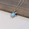 Wholesale Bohemian Turtle Earrings And Necklace Set Turquoise Layered Jewelry Gift Chic Vacation Style Accessory