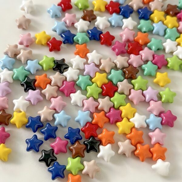 oly-65680283fdf698f0f7e4171bb6e9e990 Wholesale Light Pink Acrylic Star Loose Beads Shiny Baked Enamel Finish DIY Jewelry Making Supplies Fashion Accessory