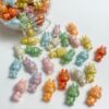 Wholesale Acrylic Loose Beads with UV Plated 3D Cartoon Design for DIY Phone Chain, Fashion Accessory for Resale