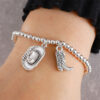 oly-659397f0d6541979dbad50b462608146 Wholesale Western Cowboy Hat And Boot Bracelet Trendy Fashion Accessory For Anniversary Gift