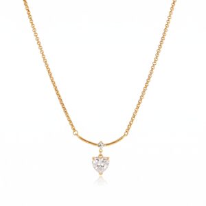 Bent Rod Heart Necklace