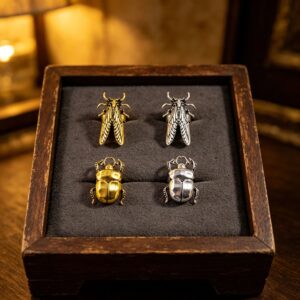 Wholesale Vintage Gold Cicada Ring Insect Jewelry Fashion Accessory Adjustable Gift