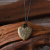 oly-6609cf4e8252017d0b1c24cc21d2ff4d Wholesale Vintage Chinese Heart Pendant Necklace Antique Gold Zinc Alloy Vine Pattern Wax Rope Collarbone Chain Fashion Jewelry Accessory