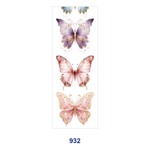 Wholesale 2/8/16pcs Cute Cartoon Cat Lock Heart & Colorful Butterfly Print Pen and Bookmark Stickers UV DTF Wraps OLY Exclusive