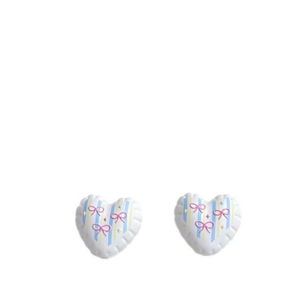 Wholesale Cute Acrylic Embossed Charms for DIY Phone Chain Bag Pendant Car Key Accessory Bow Cherry Bear Heart Designs