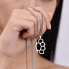 oly-673ef3fb364f8d9e12e4737fc3388bb9 Wholesale Trendy Punk Hip Hop Tiger Claw Stainless Steel Pendant Necklace Unisex Streetwear Fashion Accessory
