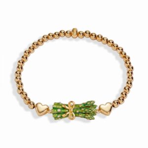 Asparagus elastic bracelet
