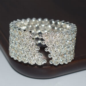 SL-1201 silver-5 rows of white diamonds