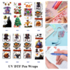 oly-68563d815d0eceb5ce2a93fa46c5a884 Wholesale 2/8/16pcs Halloween Christmas Pumpkin Castle Print Pen and Bookmark Stickers UV DTF Wraps OLY Exclusive