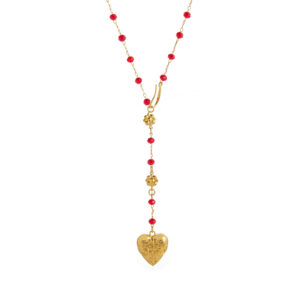 Gold love necklace