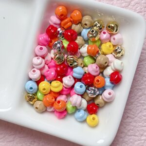 19-randomly mix colors / Size is about 5mm, hole diameter is about 1.5mm